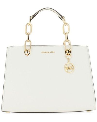 Michael Kors Cynthia Top Handle Bag - White