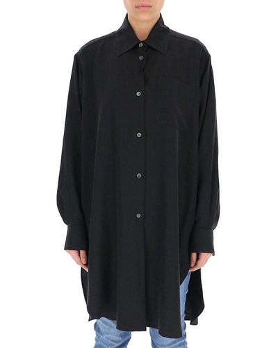 Loewe Anagram Jacquard Longline Shirt - Black
