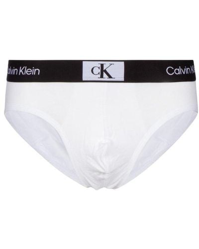 Calvin Klein Logo Waistband Briefs - Black