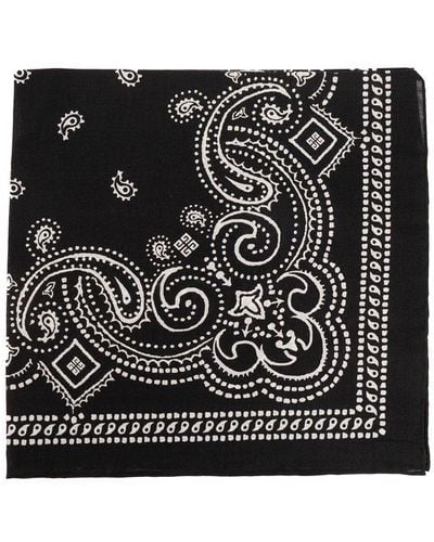 Givenchy Scarf With Logo, - Black
