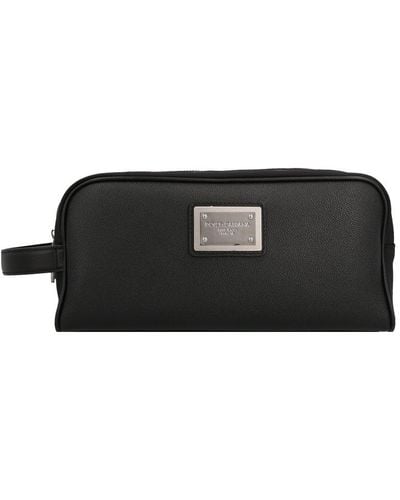 Dolce & Gabbana Nylon Wash Bag - Black