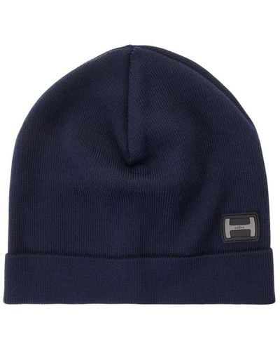 Hogan Wool-blend Hat - Blue