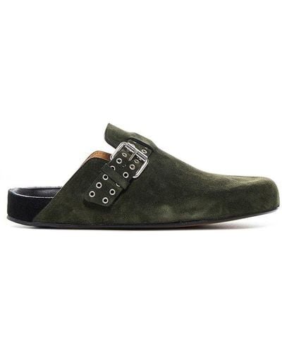 Isabel Marant Buckle Fastening Mules - Green