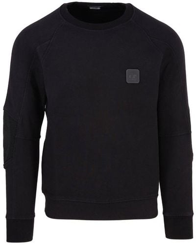 C.P. Company Logo-patch Crewneck Sweatshirt - Black