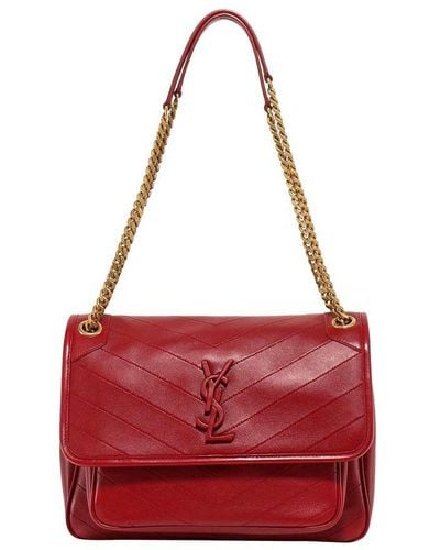Saint Laurent Niki Medium Shoulder Bag - Red