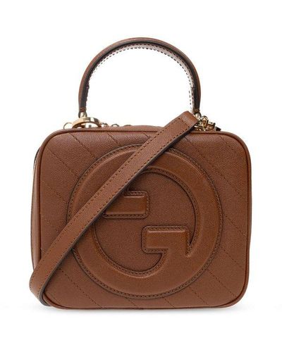 Gucci Blondie Top Handle Bag - Brown