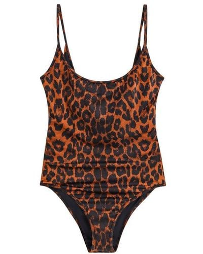 Tom Ford Cheetah Printed One-piece Swimsuit - Brown