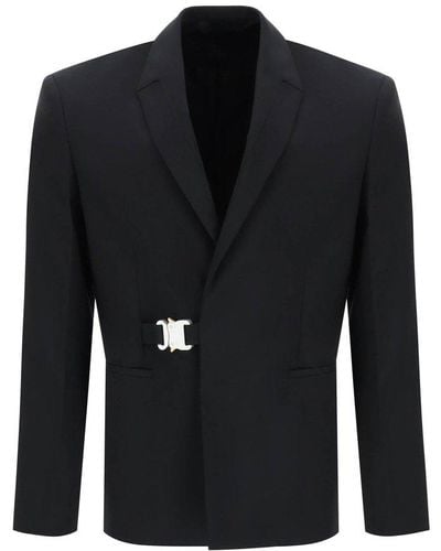 1017 ALYX 9SM Buckle Blazer, Long Sleeves, , 100% Polyester - Black