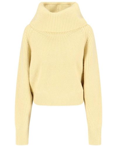 Sa Su Phi Turtleneck Knit Sweater - Yellow