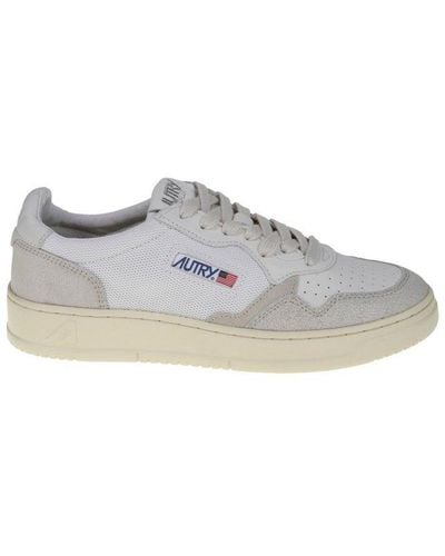Autry Logo Detailed Low-top Sneakers - Gray