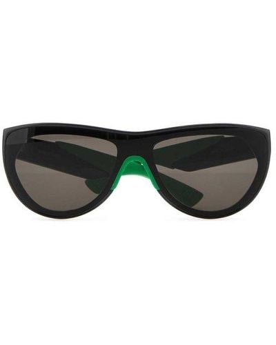 Bottega Veneta Mitre Square Frame Sunglasses - Black
