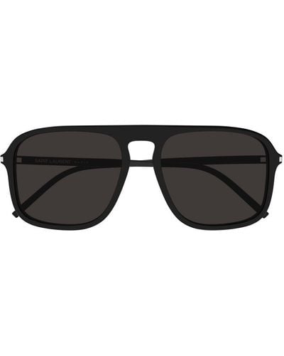 Saint Laurent Aviator Sunglasses - Black