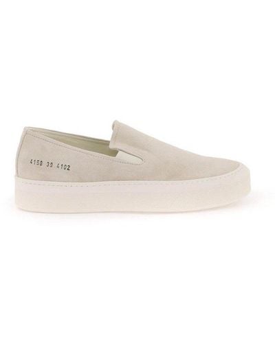 Common Projects Almond Toe Slip-on Trainers - Natural