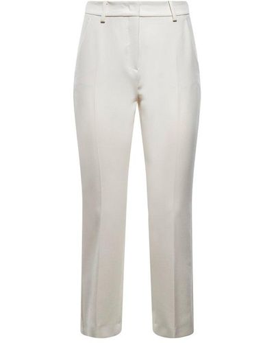 Weekend by Maxmara Straight-fit Cropped Trousers - White