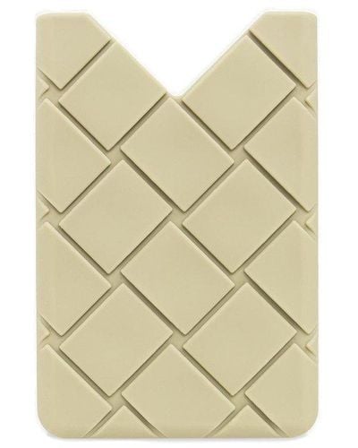 Bottega Veneta Intreccio Weave Card Case - White