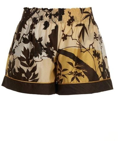 F.R.S For Restless Sleepers Toante All-over Print Shorts - Natural