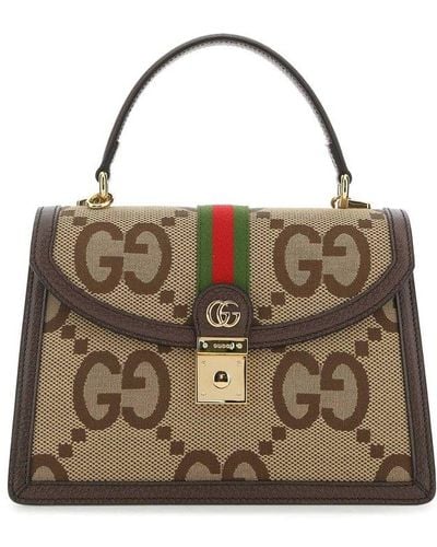 Gucci Ophidia Small Top Handle Bag - Metallic