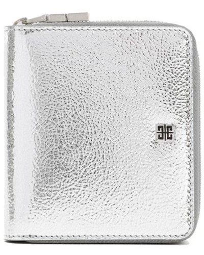 Givenchy 4g Small Zipped Wallet - Metallic