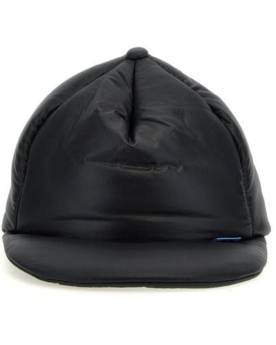 Maison Mihara Yasuhiro Padded Nylon Cap Hats - Black