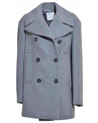Sportmax Double-breasted Coat - Blue