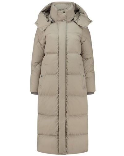 Woolrich Aurora Hooded Padded Coat - Natural