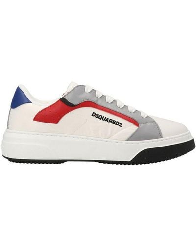 DSquared² Logo Printed Lace-up Sneakers - Pink