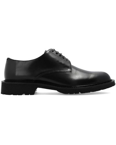 Saint Laurent 'army' Leather Derby Shoes, - Black