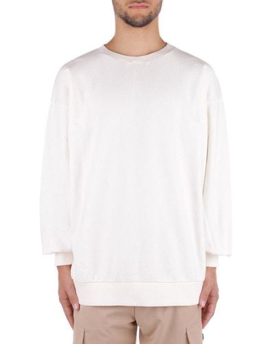 Philippe Model Logo-embroidered Crewneck Knitted Sweater - White