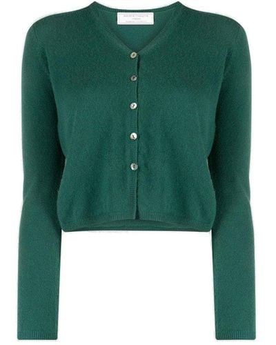 Societe Anonyme V-neck Cropped Cardigan - Green