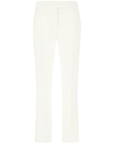 Max Mara Cady Slim Tuxedo Trousers - White