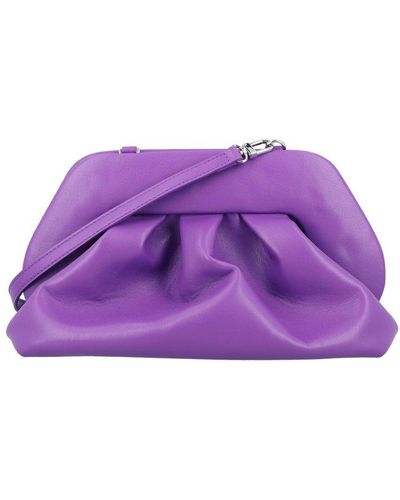 THEMOIRÈ Tasche Bios Ruched Clutch Bag - Purple