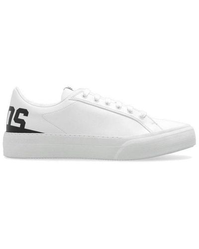 Gcds Logo Printed Low-top Trainers - White