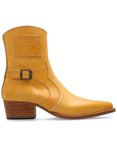 DSquared² Logo Patch Cowboy Boots - Brown