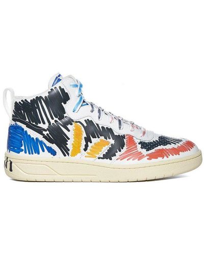 Marni Logo Detailed Lace-up Sneakers - Multicolor