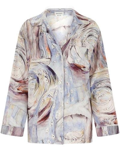 Alexander McQueen William Blake Dante Printed Buttoned Shirt - Multicolor