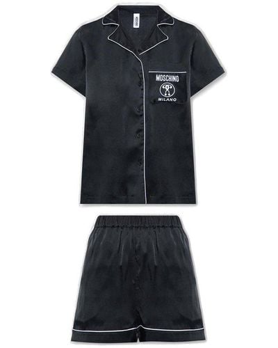 Moschino Two-Piece Pyjama, ' - Black