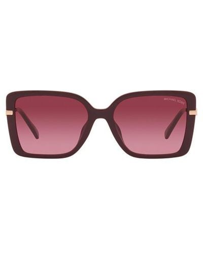 Michael Kors Rectangular Frame Sunglasses - Pink