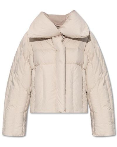 Acne Studios Cropped Down Jacket - Natural
