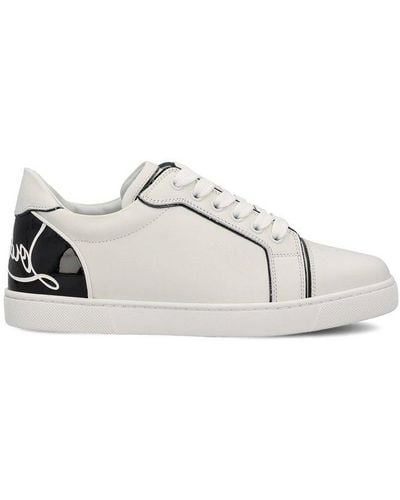 Christian Louboutin Fun Vieira Leather Sneakers - White