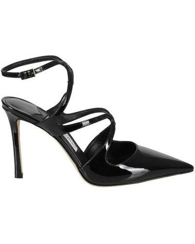 Jimmy Choo Azia Pointed-toe Court Shoes - Black