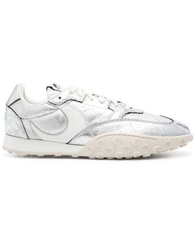 Marine Serre Lace-up Trainers - White