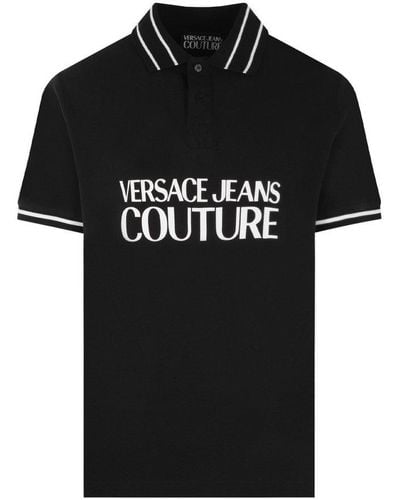 Versace Jeans Couture Couture Polo T Shirt - Black