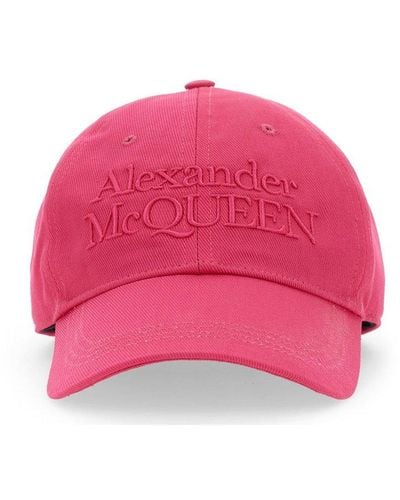 Alexander McQueen Baseball Cap - Pink