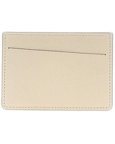 Maison Margiela Stitching Wallets, Card Holders - Natural