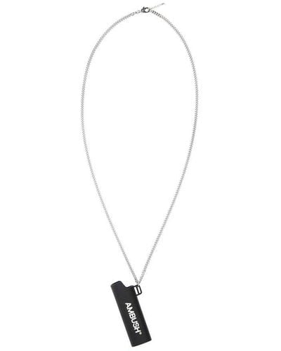 Ambush Metal Lighter Case Necklace - Black