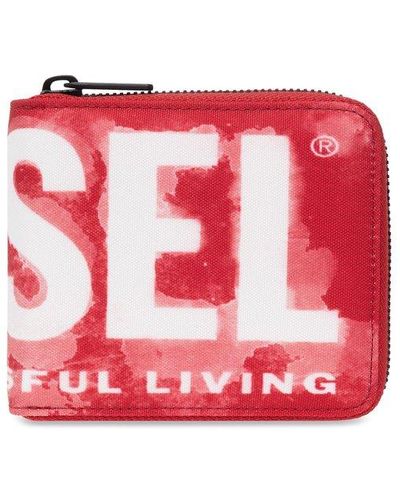 DIESEL Wallet With Logo - Red
