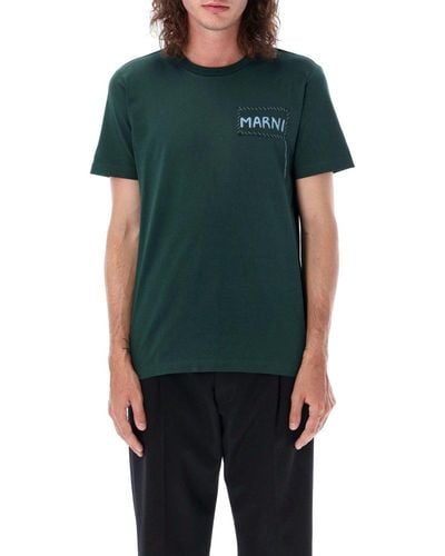 Marni Patch T-shirt - Green