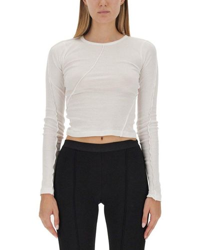 Helmut Lang Top With Long Sleeves - White