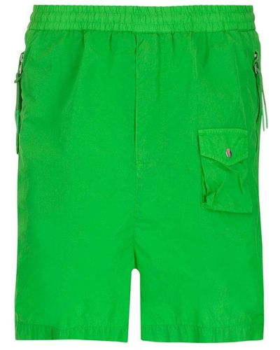 Moncler Genius Moncler 1952 Logo Patch Shorts - Green