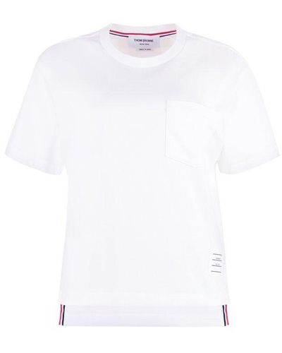 Thom Browne Rwb Logo Patch T-shirt - White